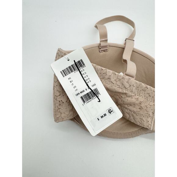 Chantelle Norah Comfort Strapless Convertible Bra Nude Rose New Size 34D B2482 - Picture 6 of 7